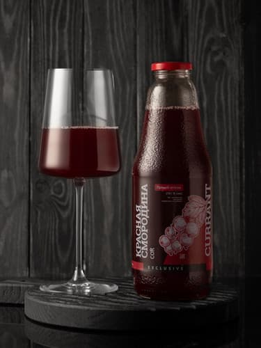 Сок из красной смородины 1 л.